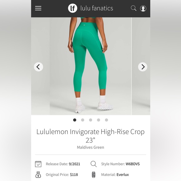 Lululemon Invigorate High-Rise Crop 23" - Picture 12 of 14